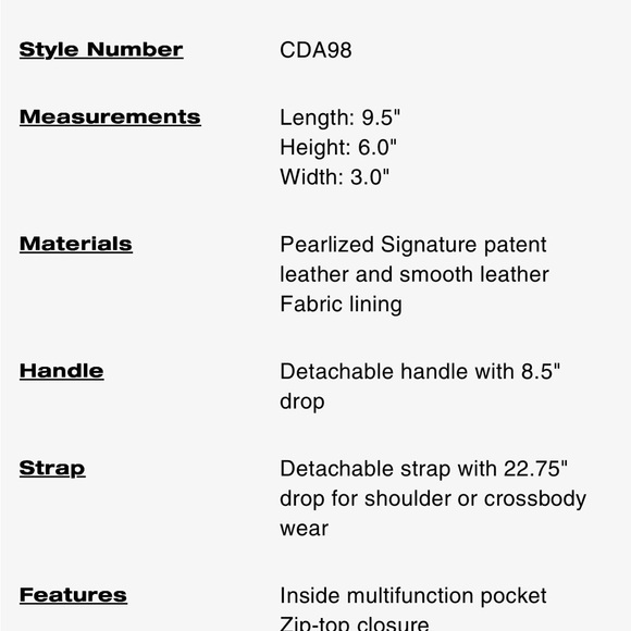 NWT 💜 Coach Teri Shoulder Bag In Signature Leather With Heart Charm - Picture 7 of 11